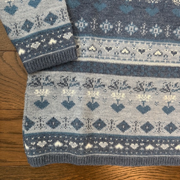 Vintage Spunky Women’s Cottagecore Sweater Sz S Made In USA 80's Hearts Granny - Picture 3 of 9